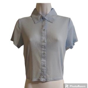 Price Firm (Clueless)Dolls Kill x Sugar Thrillz Sporadically Sheer Blouse